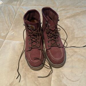 Carhartt Moc Toe Wedge Work Boot - Women's Purple/Marroon